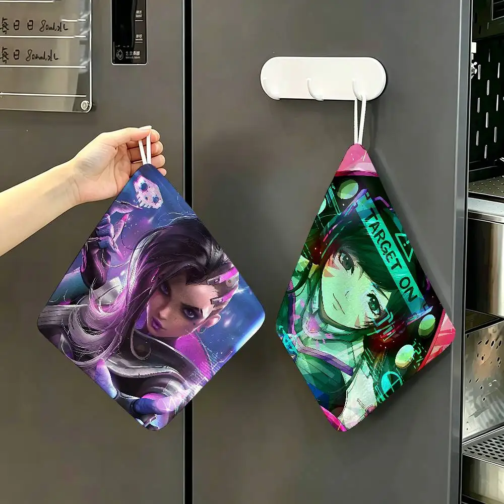 Pop Game O-Overwatch Thickened Polyester Cotton Hanging Towel, High Absorbent Hand Wiping Towel for Indoor Use
Pop Game O-Overwatch Thickened Polyester Cotton Hanging Towel, High Absorbent Hand Wiping Towel for Indoor Use