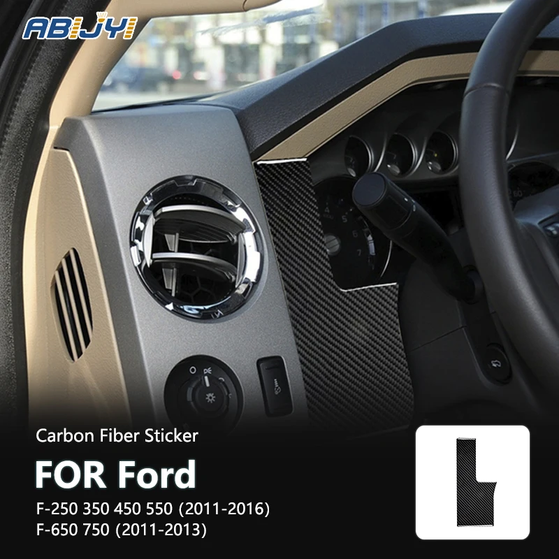 For Ford F-250 350 450 550 2011-2016 F-650 750 2011-2013 Carbon Fiber Interior Steering Wheel Left Side Decoration Sticker Decal
For Ford F-250 350 450 550 2011-2016 F-650 750 2011-2013 Carbon Fiber Interior Steering Wheel Left Side Decoration Sticker Decal