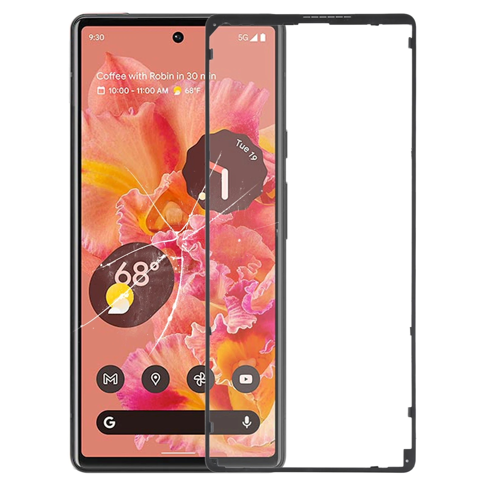 Original Front LCD Screen Bezel Frame for Google Pixel 6 / Pixel 6 Pro / Pixel 7 / Pixel 7 Pro / Pixel 8 / Pixel 8 Pro
Original Front LCD Screen Bezel Frame for Google Pixel 6 / Pixel 6 Pro / Pixel 7 / Pixel 7 Pro / Pixel 8 / Pixel 8 Pro