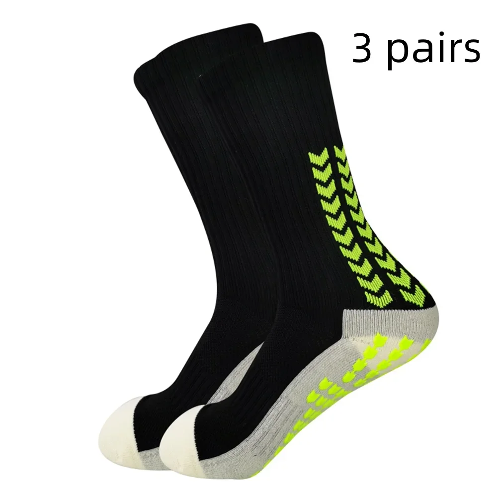 3 Pairs Of High Quality Knitted Soccer Socks Breathable Cushioned Non Slip Durable Providing SupportIt For Football Matches
3 Pairs Of High Quality Knitted Soccer Socks Breathable Cushioned Non Slip Durable Providing SupportIt For Football Matches
