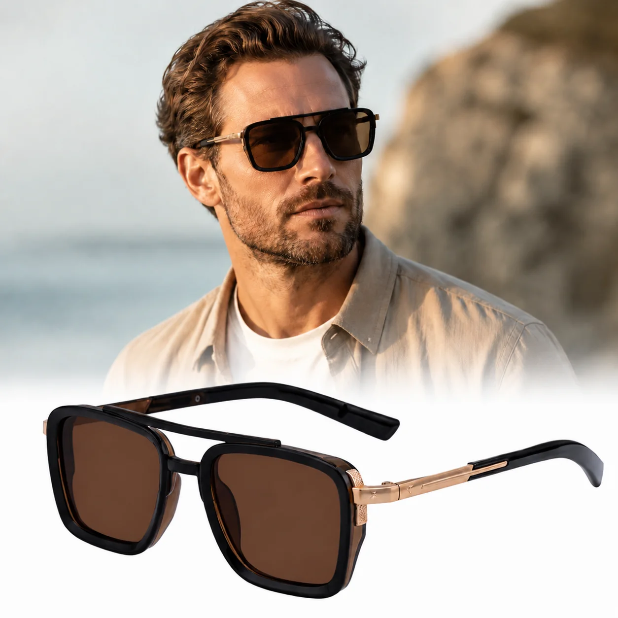 Men’s Square Sunglasses Vintage Style Alloy Frame UV400 Outdoor Driving Fashion Eyewear Classic Full Rim Shades
Men’s Square Sunglasses Vintage Style Alloy Frame UV400 Outdoor Driving Fashion Eyewear Classic Full Rim Shades