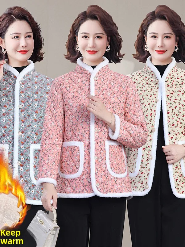 Faionable Thiened ort Cotton Jaet Women's Fluffy Floral Print Fce Lined Winter Outerwear Commute Sle
Faionable Thiened ort Cotton Jaet Women's Fluffy Floral Print Fce Lined Winter Outerwear Commute Sle