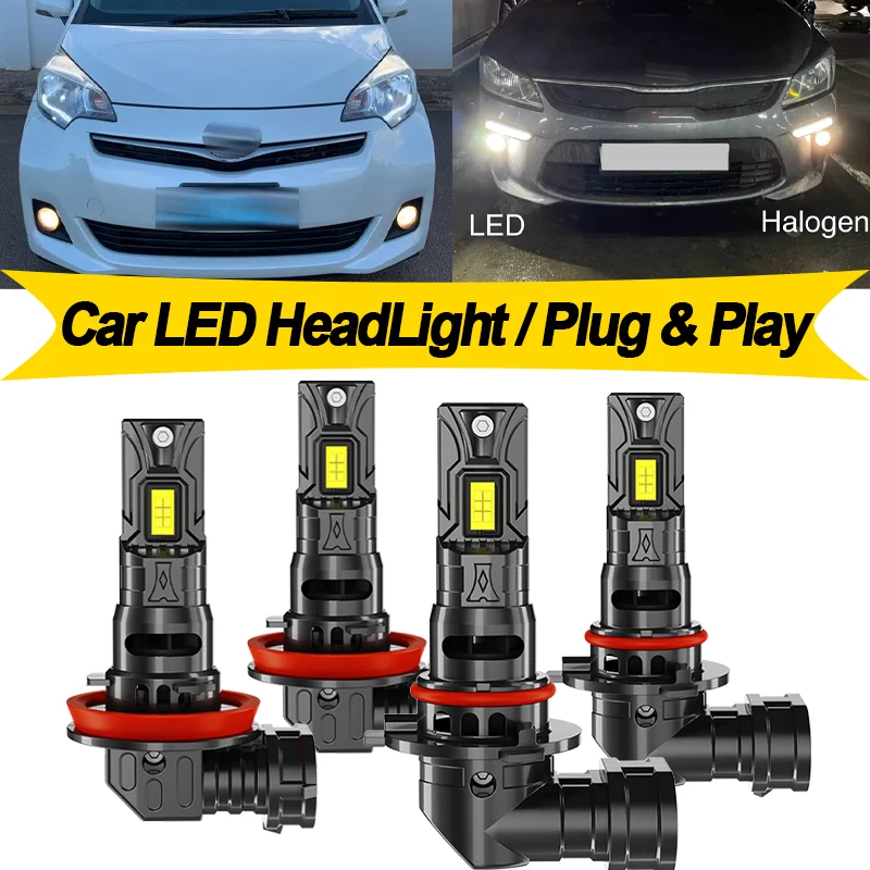 2Pcs LED Bulb Fog Lights Headlight HB4 9006 9005 HB3 H8 H11 DRL Daytime Running Light White 12V Headlight for Car Play and Plug
2Pcs LED Bulb Fog Lights Headlight HB4 9006 9005 HB3 H8 H11 DRL Daytime Running Light White 12V Headlight for Car Play and Plug