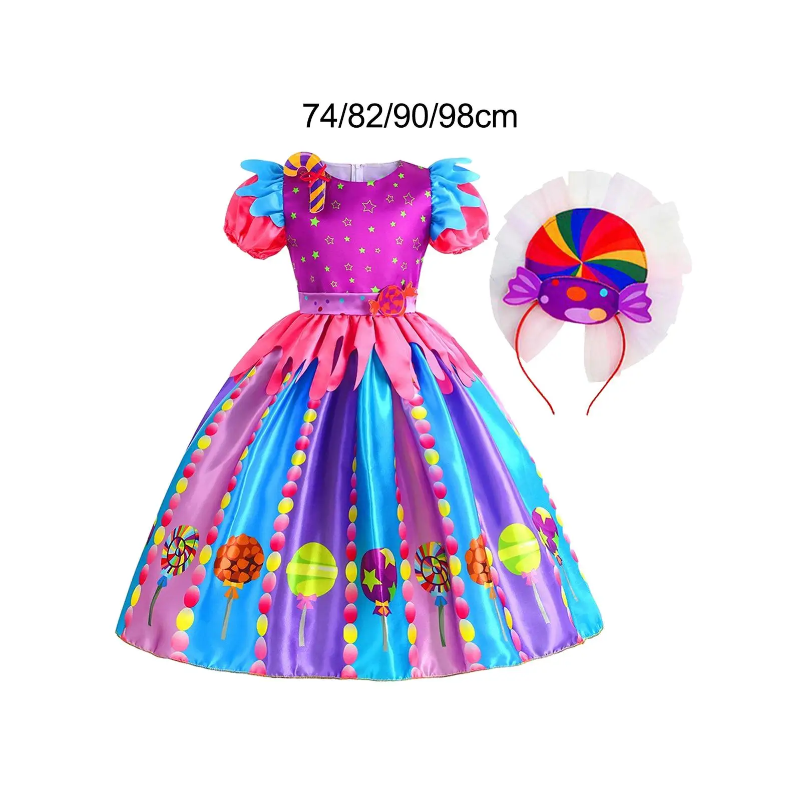 Little Girls Candy Dress Rainbow Dress for Party Cosplay Stage Performance
Little Girls Candy Dress Rainbow Dress for Party Cosplay Stage Performance