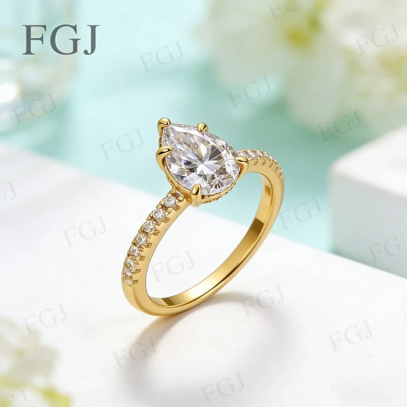 GRA Certified Moissanite Ring 925 Sterling Silver 5-Prongs Design VVS1 Shining Jewlery For Women Engagement Wedding Party Gift
GRA Certified Moissanite Ring 925 Sterling Silver 5-Prongs Design VVS1 Shining Jewlery For Women Engagement Wedding Party Gift