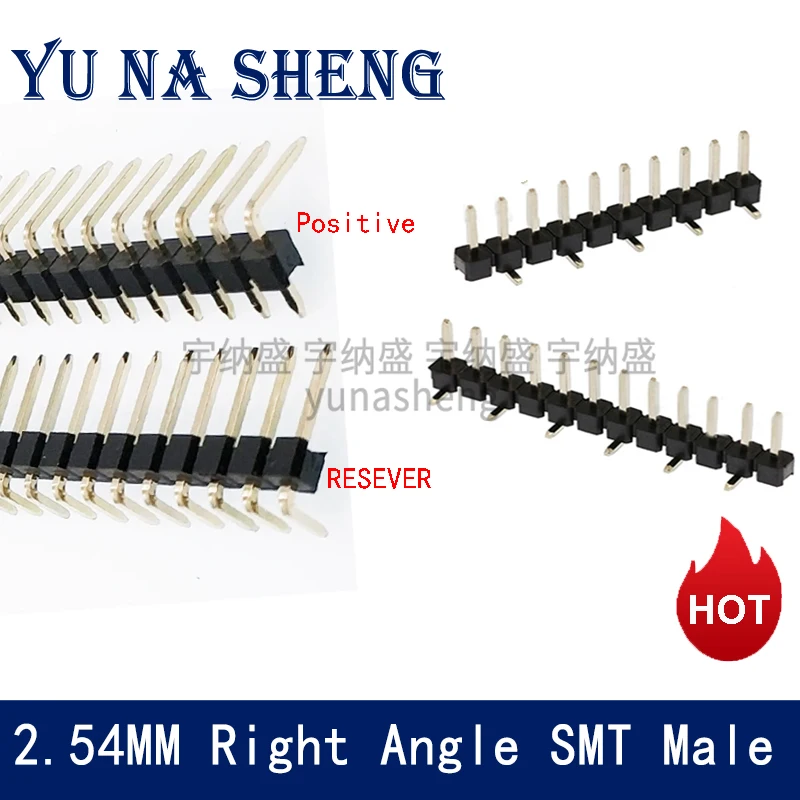 100pcs 2.54mm 1X40P Right Angle Single Row Breakable SMT misplace Board Spacer Gold-plate Male PCB Pin Header Strip Connector
100pcs 2.54mm 1X40P Right Angle Single Row Breakable SMT misplace Board Spacer Gold-plate Male PCB Pin Header Strip Connector