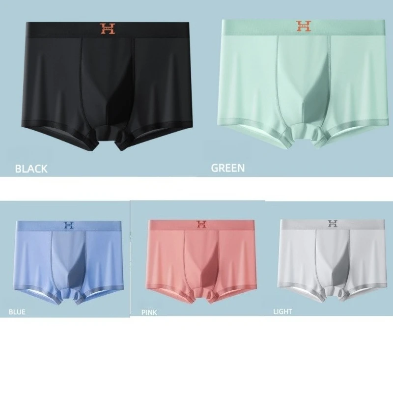 5pcs High Grade Men Boxer Shorts Soft Cotton Ice Silk Antibacterial Quick Dry Breathable Large Size Daily Underwear
5pcs High Grade Men Boxer Shorts Soft Cotton Ice Silk Antibacterial Quick Dry Breathable Large Size Daily Underwear