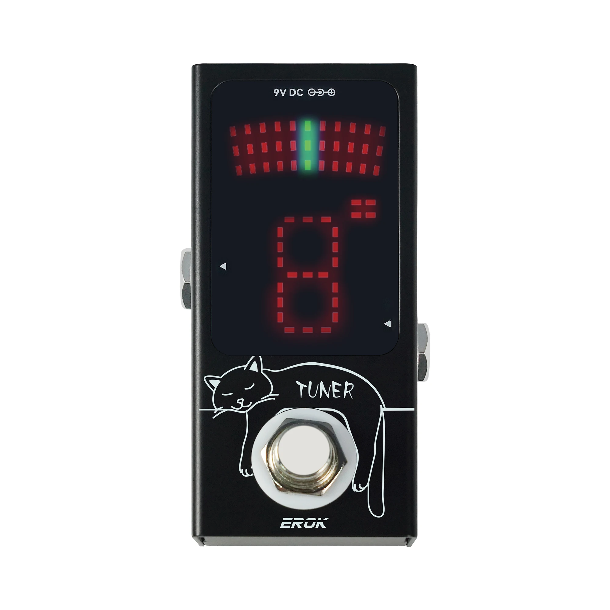 EROK Mini Chromatic Tuner Pedal LED Display True Bypass Adjustable Tuning Effect Pedal for Guitar Bass Instrument Accessories
EROK Mini Chromatic Tuner Pedal LED Display True Bypass Adjustable Tuning Effect Pedal for Guitar Bass Instrument Accessories