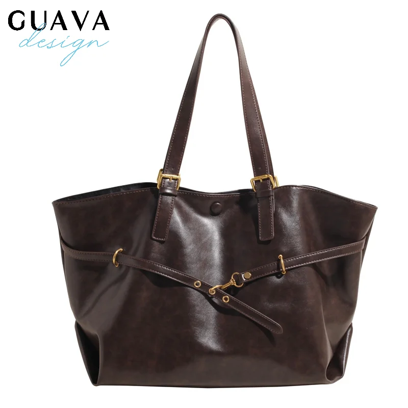 Retro Big Pu Leather Shoulder Bag For Women Winter Trend New Y2k Fashion Handbags Females Travel Luxury Tote Bag Bolsas
Retro Big Pu Leather Shoulder Bag For Women Winter Trend New Y2k Fashion Handbags Females Travel Luxury Tote Bag Bolsas
