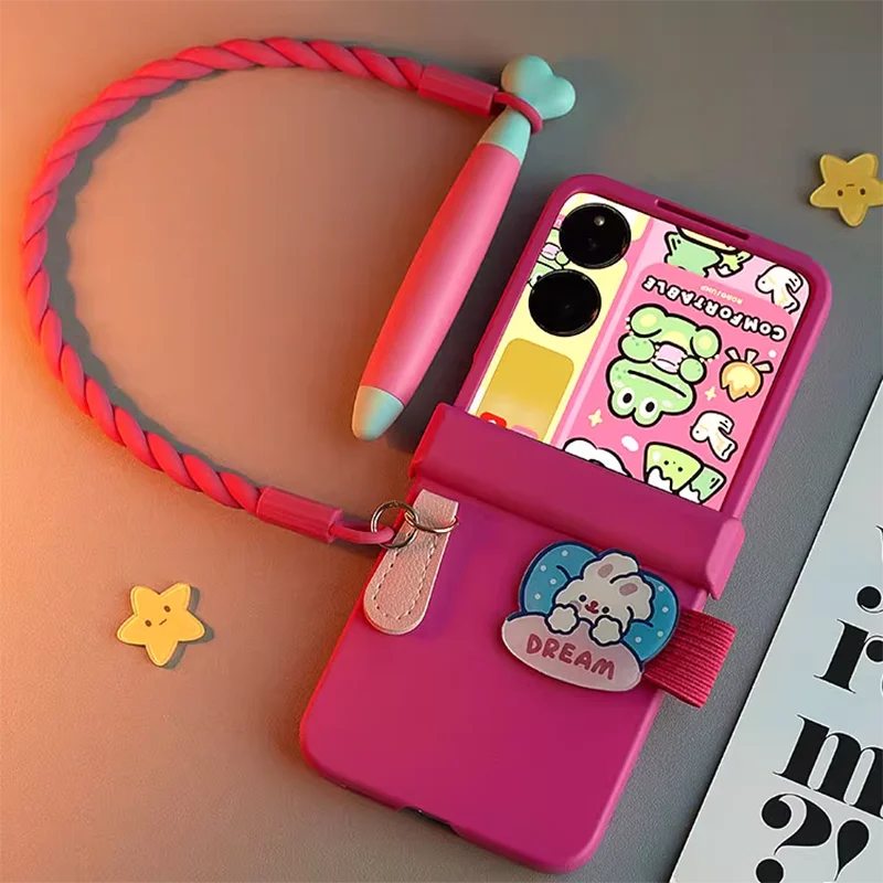 Cute flip phone case for Motorola Razr50/Razr50 Ultra Case with stylus and hand strap women rose red hard cover
Cute flip phone case for Motorola Razr50/Razr50 Ultra Case with stylus and hand strap women rose red hard cover