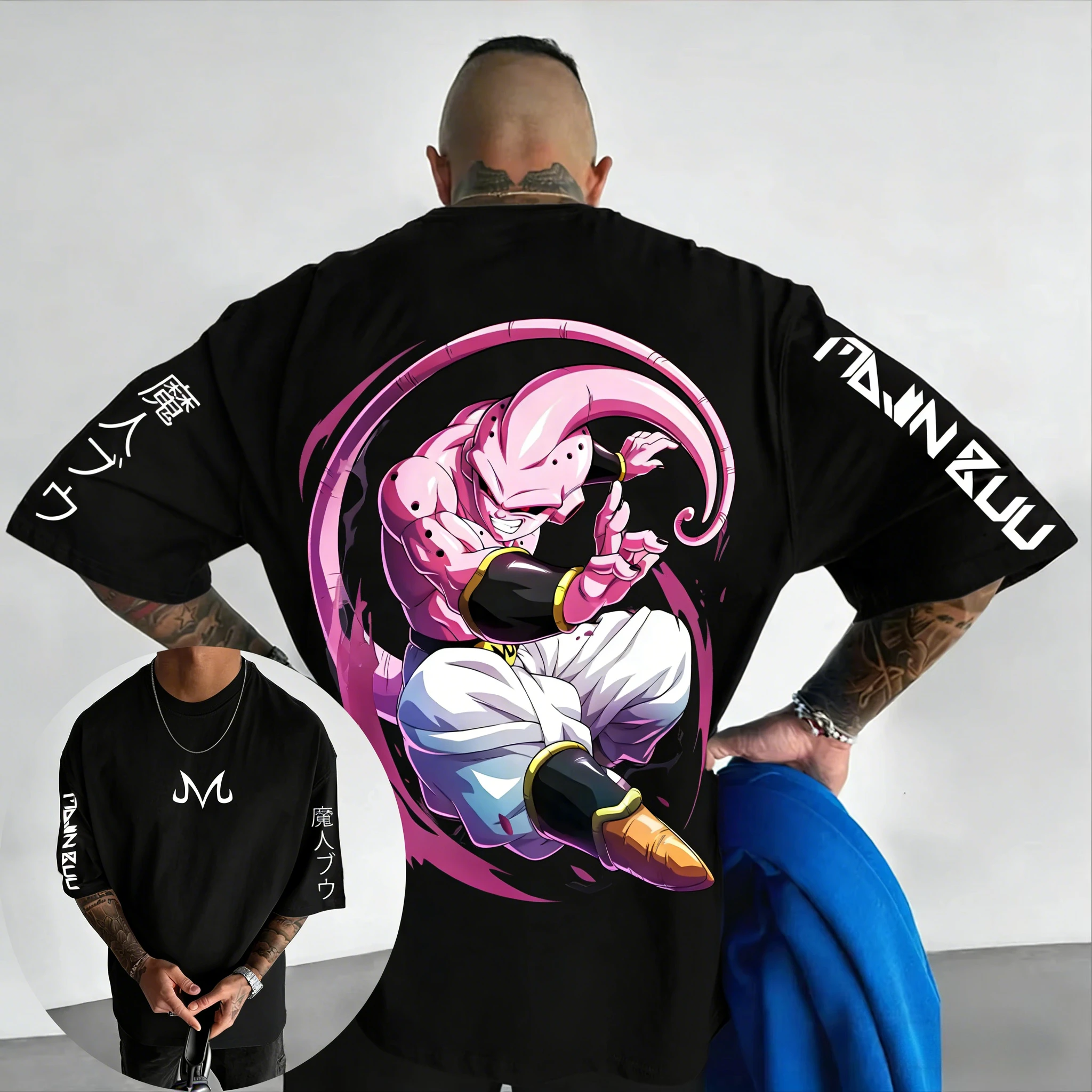 Мужская и женская хлопковая футболка Dragon Ball, лето 2026, Majin Buu, аниме с принтом, уличный хип-хоп, свободный повседневный топ для родителей и детей
Мужская и женская хлопковая футболка Dragon Ball, лето 2026, Majin Buu, аниме с принтом, уличный хип-хоп, свободный повседневный топ для родителей и детей