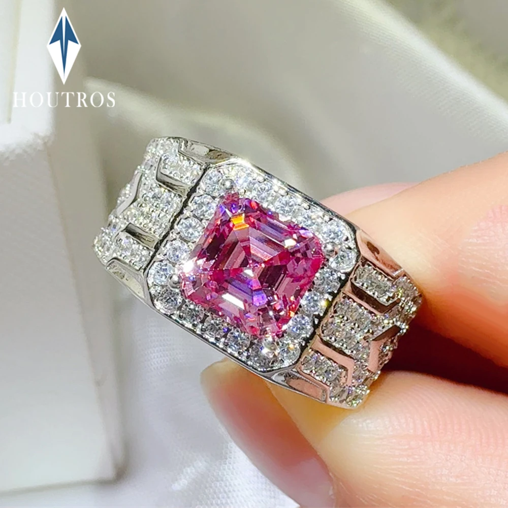 7x7 мм 2CT розовые кольца с муассанитом огранки Asscher, стерлинговое серебро 925 пробы с покрытием PT950, кольцо с блестящим бриллиантом Halo для мужчин и женщин, ювелирные изделия
7x7 мм 2CT розовые кольца с муассанитом огранки Asscher, стерлинговое серебро 925 пробы с покрытием PT950, кольцо с блестящим бриллиантом Halo для мужчин и женщин, ювелирные изделия