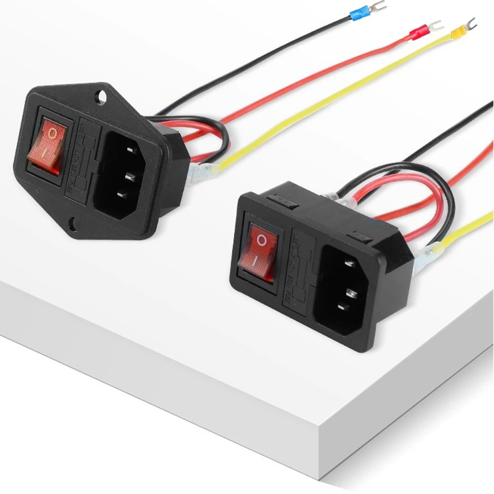 10A 250V Power Supply Switch with Cable AC Power Outlet with Red Triple Rocker Switch and Fuse 3D Printer Socket
10A 250V Power Supply Switch with Cable AC Power Outlet with Red Triple Rocker Switch and Fuse 3D Printer Socket