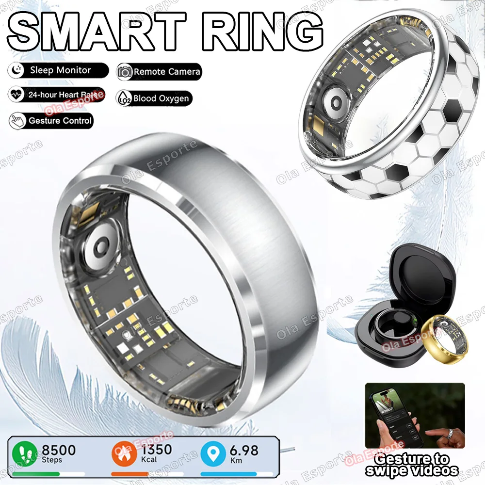 New Football Appearance Smart Ring Call/information reminder Heart Rate Health Monitor Men Women Smartring Waterproof Sport Ring
New Football Appearance Smart Ring Call/information reminder Heart Rate Health Monitor Men Women Smartring Waterproof Sport Ring