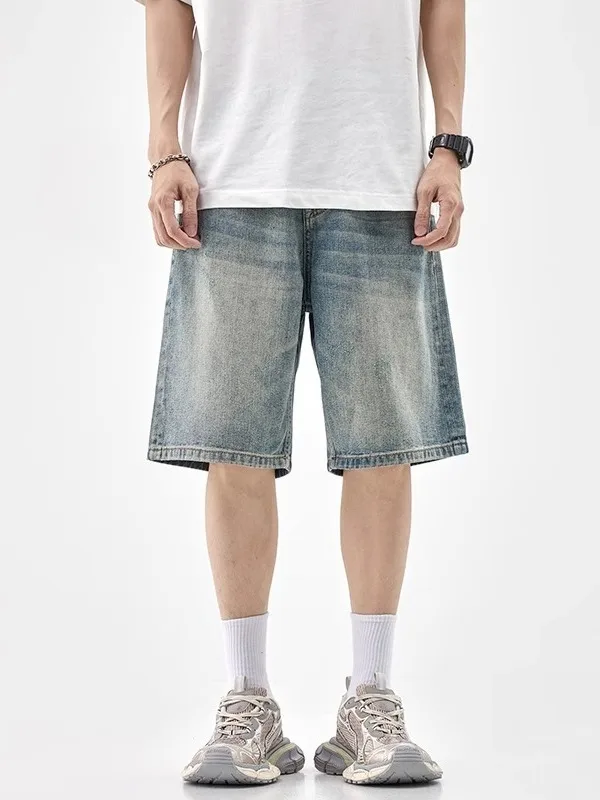 American High Street Sle Men's Summer Thin Spor Denim orts Trendy Waed out Jeans Casual Straight Leg Loose Fit
American High Street Sle Men's Summer Thin Spor Denim orts Trendy Waed out Jeans Casual Straight Leg Loose Fit