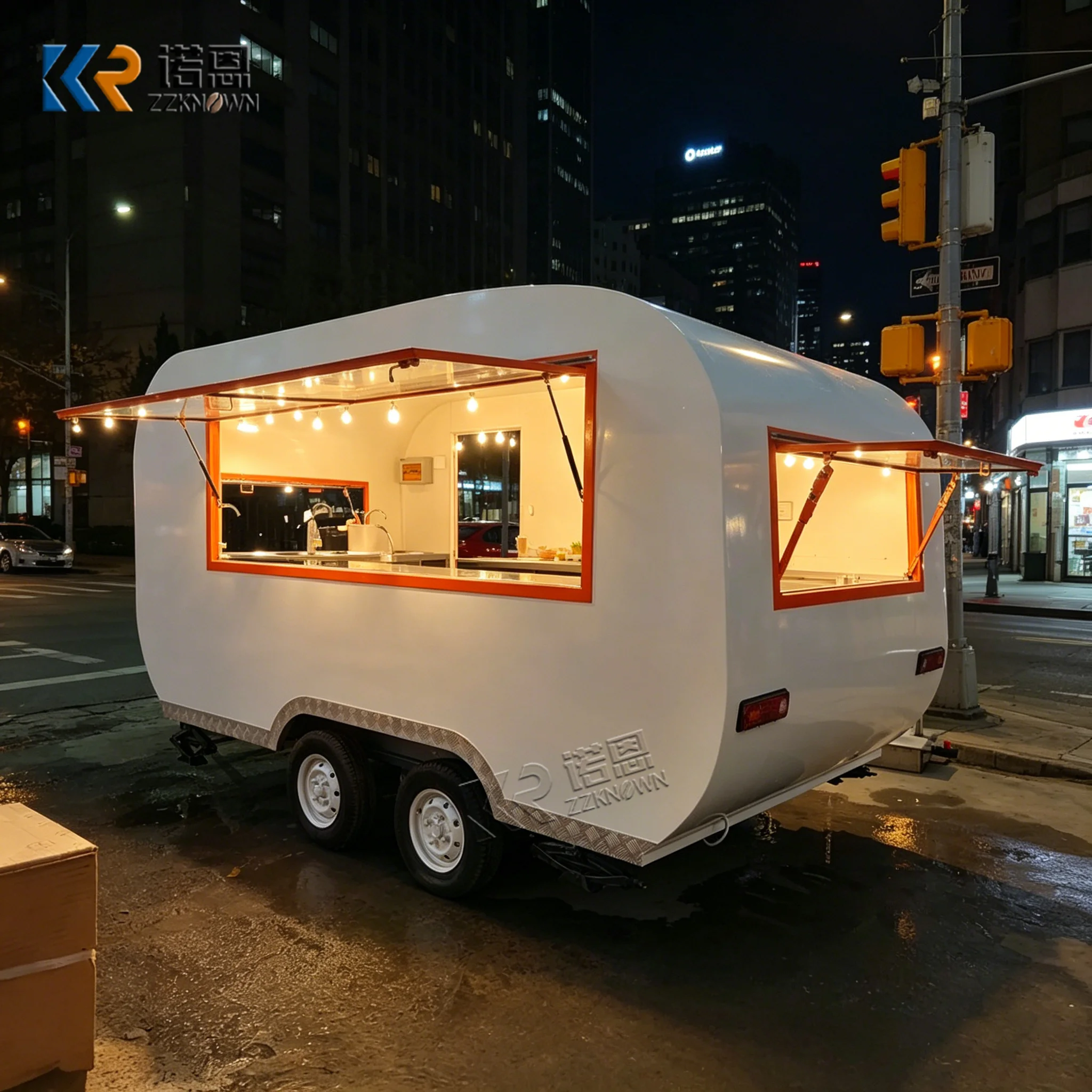 Mobile Fast Food Restaurant Outdoor Catering Service Trailer Custom Coffee Food Truck for Street Vending and Events
Mobile Fast Food Restaurant Outdoor Catering Service Trailer Custom Coffee Food Truck for Street Vending and Events