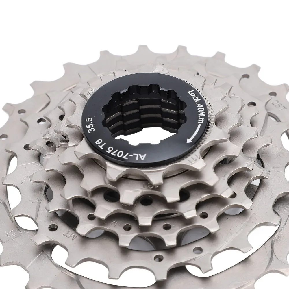 6-скоростная велосипедная кассета 11-28T с плавным вращением, низким уровнем шума и простой установкой для складных велосипедов Brompton.
6-скоростная велосипедная кассета 11-28T с плавным вращением, низким уровнем шума и простой установкой для складных велосипедов Brompton.