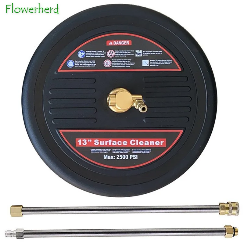 13" Pressure Washer Surface Cleaner Extension Wand Attachment Gas/Electric Power Washer with 2 Extension Spinning Nozzles
13" Pressure Washer Surface Cleaner Extension Wand Attachment Gas/Electric Power Washer with 2 Extension Spinning Nozzles