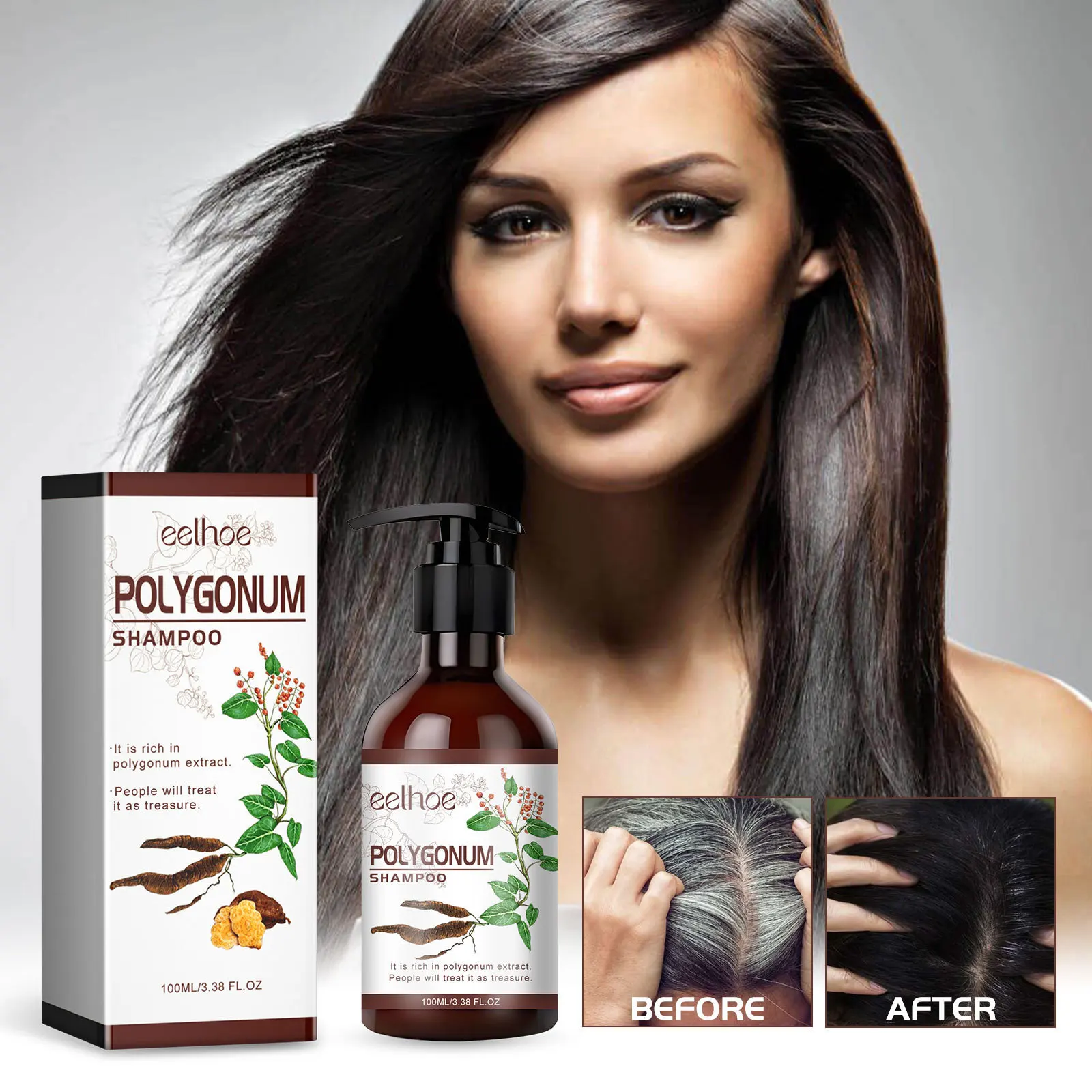 Eelhoe Polygonum Multiflorum Series Hair Cleansing Nourishing Hair Root Natural Black Hairs Strong Fixation Hair Care Shampoos
Eelhoe Polygonum Multiflorum Series Hair Cleansing Nourishing Hair Root Natural Black Hairs Strong Fixation Hair Care Shampoos
