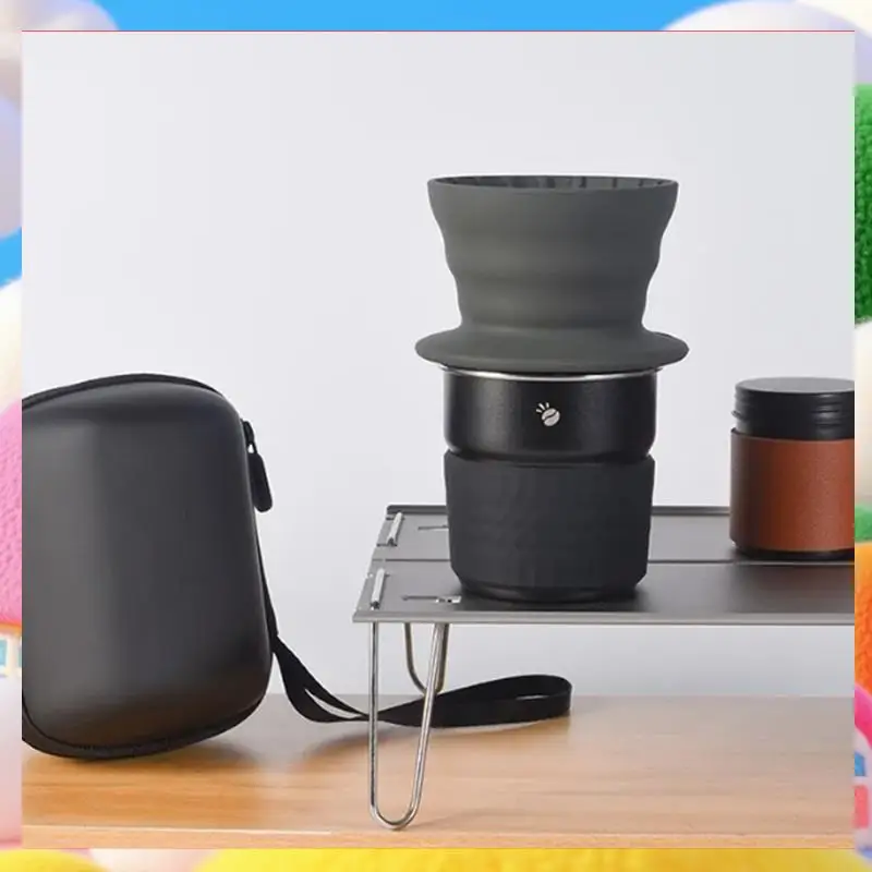 Travelling Hand Brewed Coffee Set Cake Shape Silicone Filter Cups Stainless Steel Cup-ABUA
Travelling Hand Brewed Coffee Set Cake Shape Silicone Filter Cups Stainless Steel Cup-ABUA