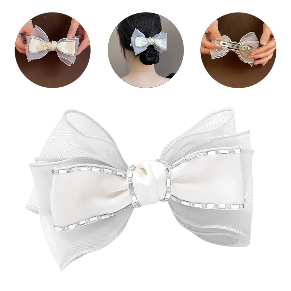 Butterfly Hair Clip Women Bow Barrettes Fabric Rhinestone Hair Bows Decoration Clips Girls Women Hairstyle Accessories Party
Butterfly Hair Clip Women Bow Barrettes Fabric Rhinestone Hair Bows Decoration Clips Girls Women Hairstyle Accessories Party