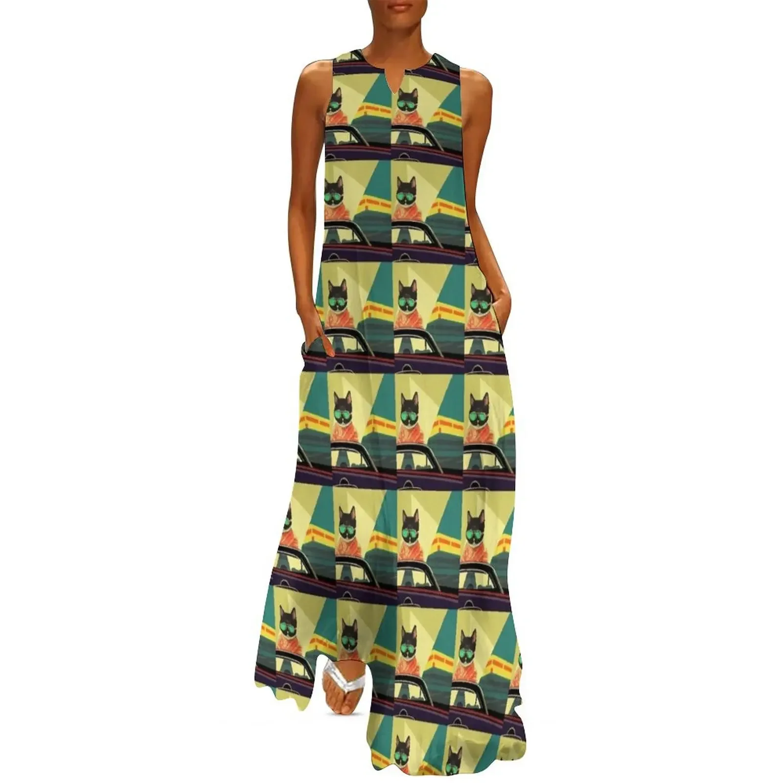 Jazzy Cat Long Dress elegant women's dresses for wedding Summer women's clothing loose women's dress Dress
Jazzy Cat Long Dress elegant women's dresses for wedding Summer women's clothing loose women's dress Dress