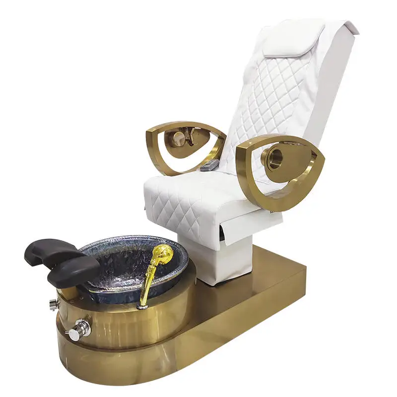 Special Gold Handrail With Luxury White Leather Massage Foot Sofa Surf Function Manicure Spa Chair
Special Gold Handrail With Luxury White Leather Massage Foot Sofa Surf Function Manicure Spa Chair