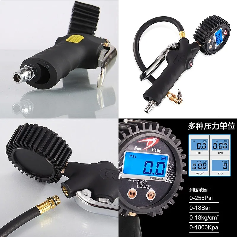 High precision LCD digital tire pressure gauge Automotive automatic air meter Accurate
High precision LCD digital tire pressure gauge Automotive automatic air meter Accurate