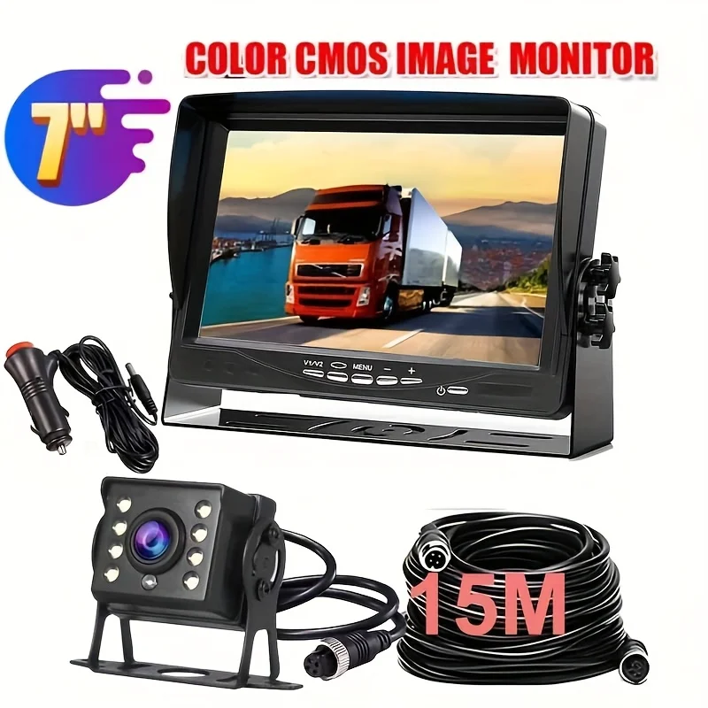 7Inch U-Shaped Display Rear View Monitor Kit with 8LED Backup Wide AngleParking Assistant for Buses Trucks RVs Pickups
7Inch U-Shaped Display Rear View Monitor Kit with 8LED Backup Wide AngleParking Assistant for Buses Trucks RVs Pickups