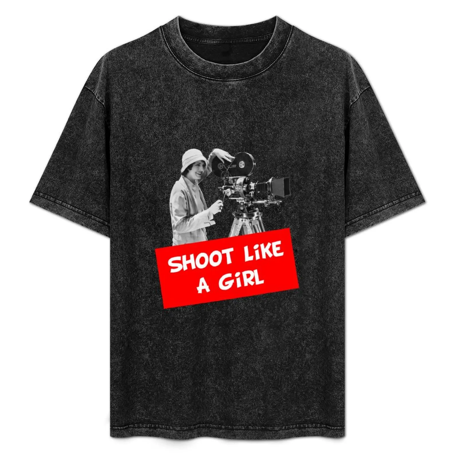 Shoot Like a Girl Filmmaker T-Shirt Fashion Print Casual Short Sleeve
Shoot Like a Girl Filmmaker T-Shirt Fashion Print Casual Short Sleeve