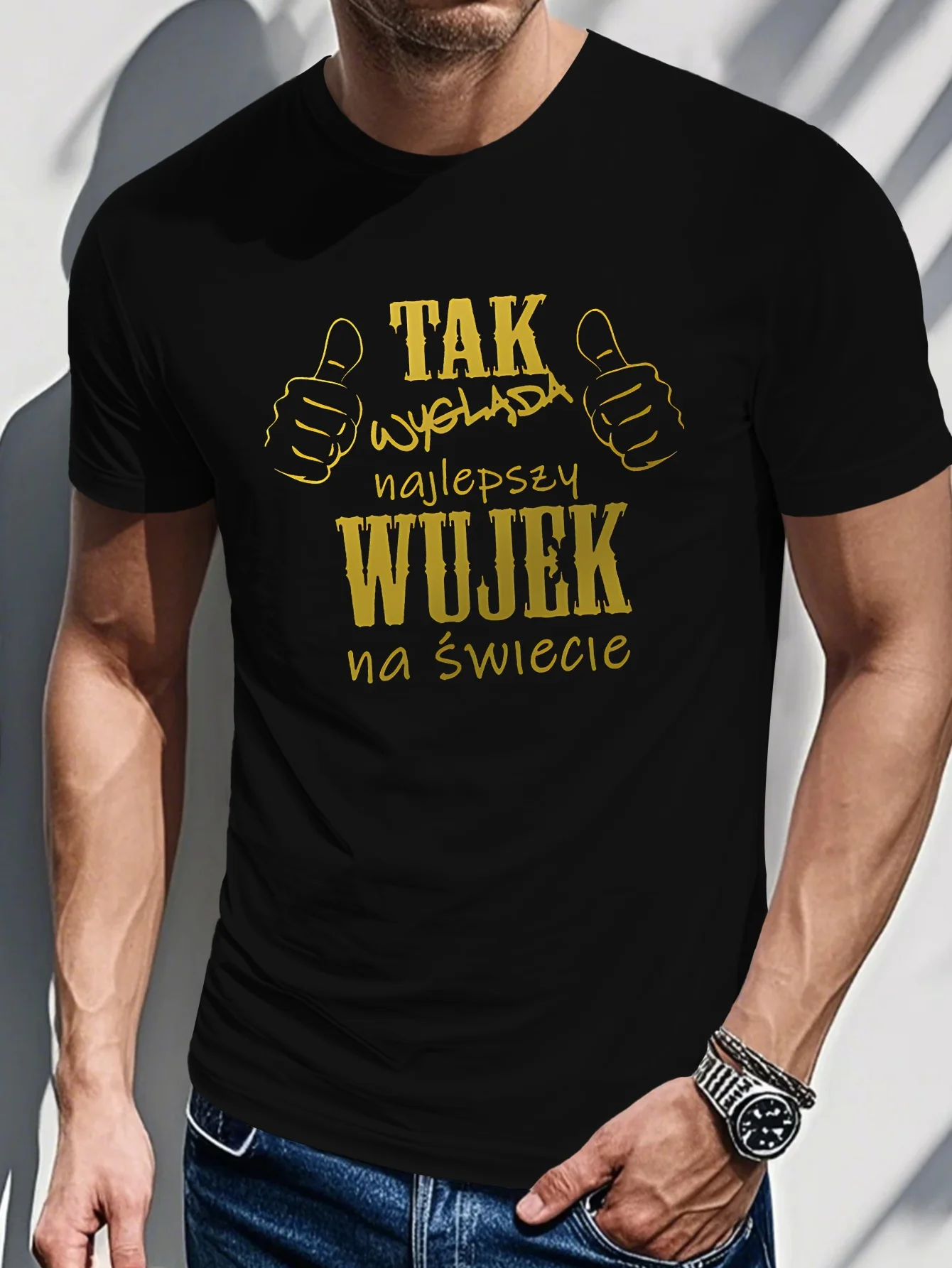 Funny Polish Uncle Mens Graphic TShirt Tak Mi Wujek Nala Słow Slogan ThumbsUp Design 100 Polyester
Funny Polish Uncle Mens Graphic TShirt Tak Mi Wujek Nala Słow Slogan ThumbsUp Design 100 Polyester