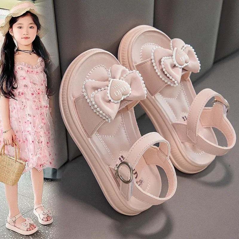 27-38 2025 Children's Sandals for Girls Shoes for Kids Cute Bow Tie Summer Soft Flat Heels Beach Princess Fashion Sports Shoes
27-38 2025 Children's Sandals for Girls Shoes for Kids Cute Bow Tie Summer Soft Flat Heels Beach Princess Fashion Sports Shoes