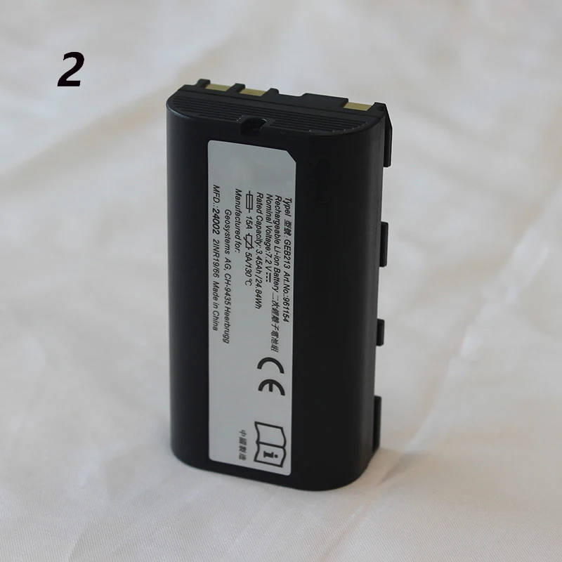 2 pieces Li-ion Battery GEB213 for Leic GS10 GS15 GS20 GPS1200/GRX1200/ATX1200 Series GNSS Receiver
2 pieces Li-ion Battery GEB213 for Leic GS10 GS15 GS20 GPS1200/GRX1200/ATX1200 Series GNSS Receiver