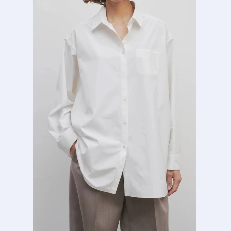 Early Spring Cotton Patch Pocket Contour Shirt White Square Neck Blouse Women Loose Tops
Early Spring Cotton Patch Pocket Contour Shirt White Square Neck Blouse Women Loose Tops