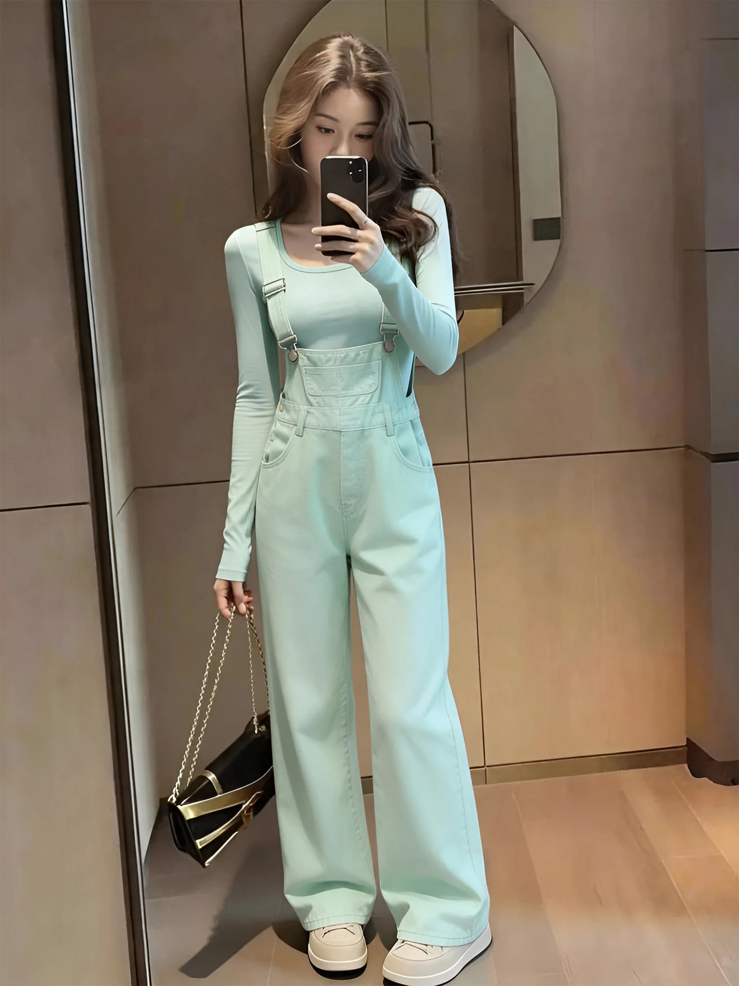 Summer 2026 Slimming Long Sleeve Top And High Waist Pants Two Piece Set Korean Style Banded Hem Design Simple Commute Style W...
Summer 2026 Slimming Long Sleeve Top And High Waist Pants Two Piece Set Korean Style Banded Hem Design Simple Commute Style W...