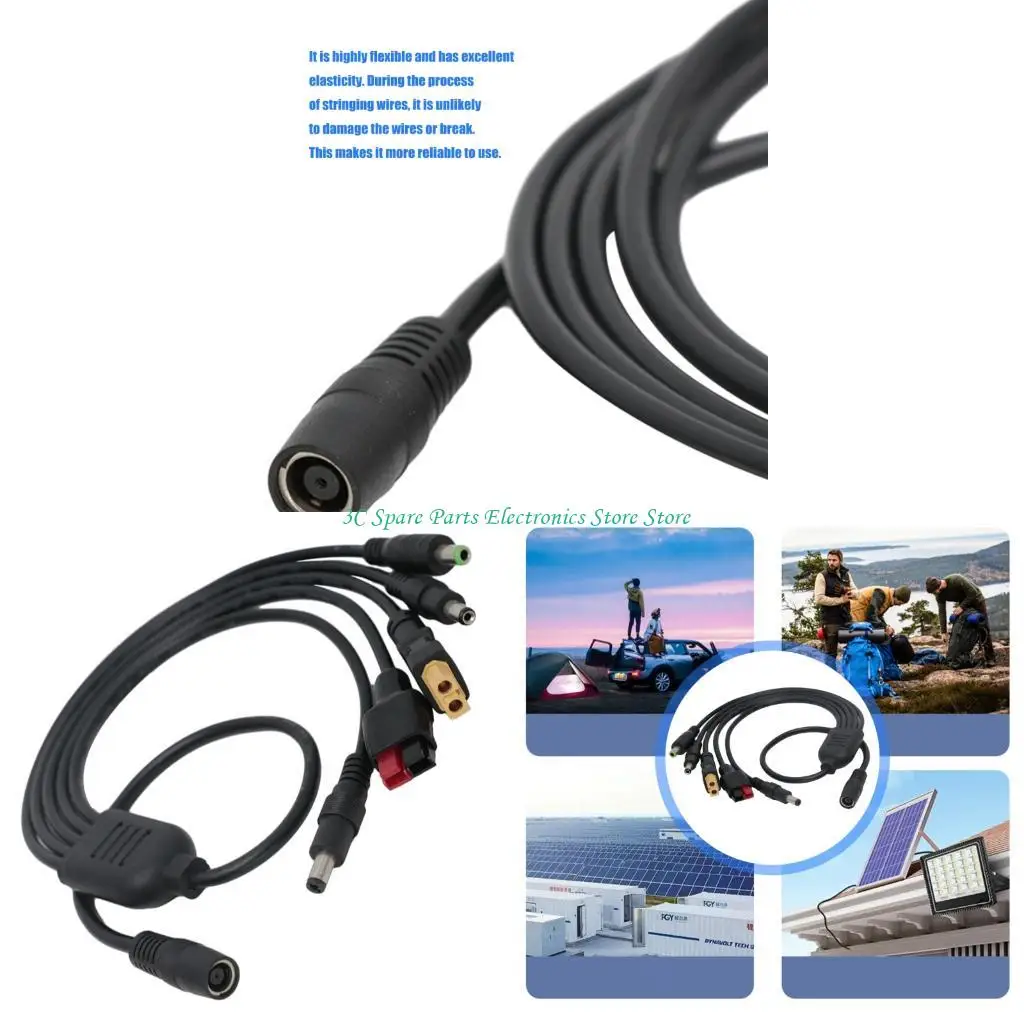 SZ Efficiency DC7909 XT60 DC5521 Кабель для зарядки от солнечных батарей из ПВХ, обеспечивающий стабильную передачу тока при
SZ Efficiency DC7909 XT60 DC5521 Кабель для зарядки от солнечных батарей из ПВХ, обеспечивающий стабильную передачу тока при