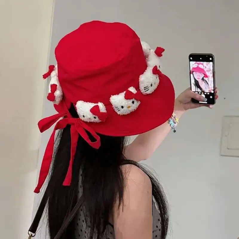 Miniso 3D Hellokitty Doll Kawaii Bucket Hats Lace-up Korean Casual Caps Adjustable Outdoor Travel Hats Cute Festival Gifts Girls
Miniso 3D Hellokitty Doll Kawaii Bucket Hats Lace-up Korean Casual Caps Adjustable Outdoor Travel Hats Cute Festival Gifts Girls