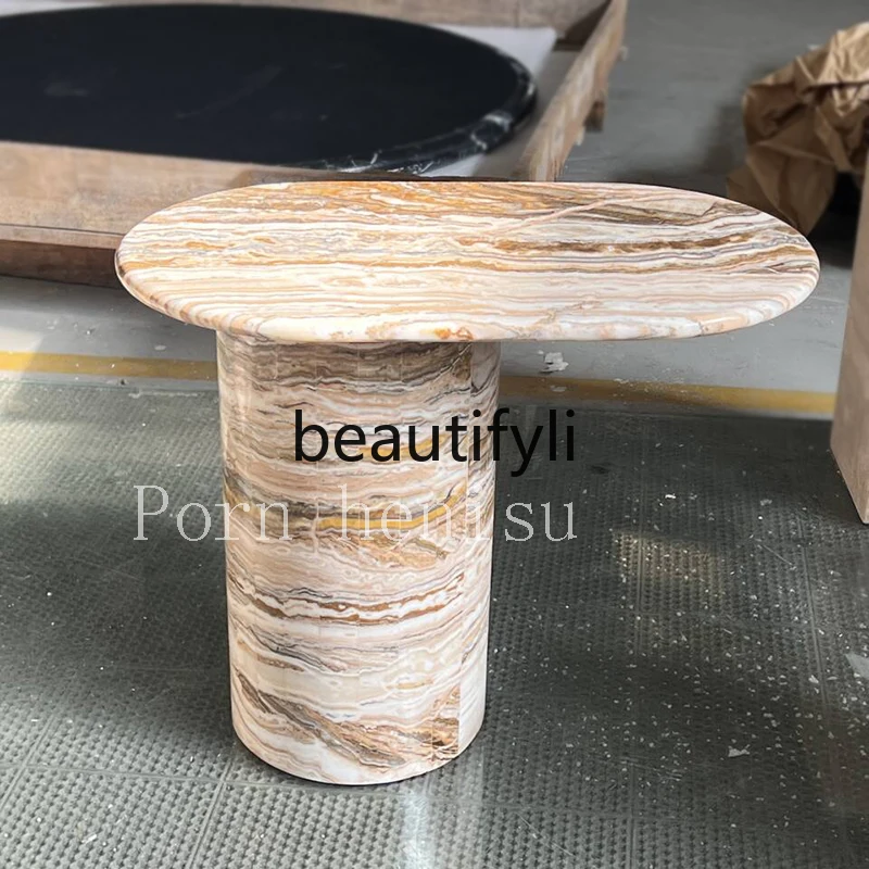 Modern simple natural marble creative small coffee table small apartment sofa art edge table
Modern simple natural marble creative small coffee table small apartment sofa art edge table