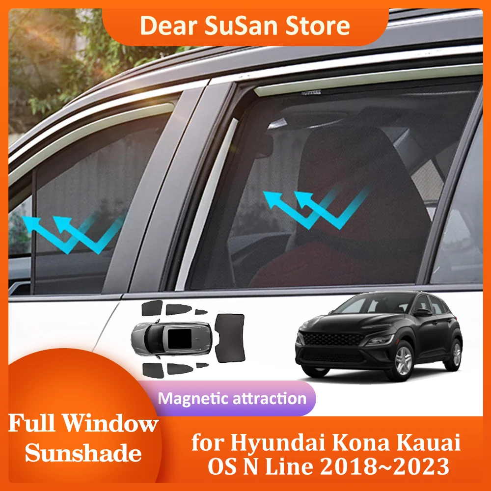 Magnetic Sunshade for Hyundai Kona Kauai OS N Line 2018~2023 Roof Windshield Curtain Window Sun Visor Sunroof Cover Accessories
Magnetic Sunshade for Hyundai Kona Kauai OS N Line 2018~2023 Roof Windshield Curtain Window Sun Visor Sunroof Cover Accessories