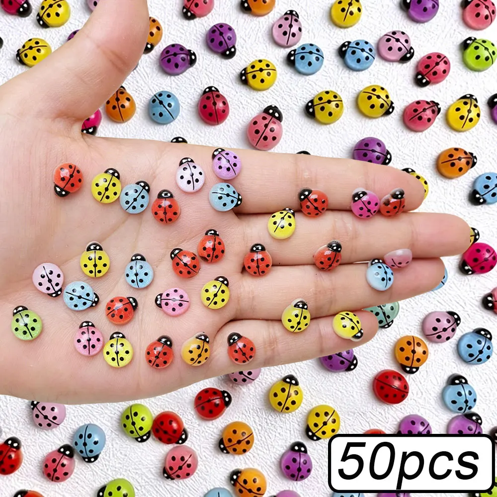 50Pcs 3D Colorful Ladybug Nail Rhinestones Cute Summer Insect Nail Art Charms 8*10mm Resin Glitter Ladybug Nail Decorations $0.7
50Pcs 3D Colorful Ladybug Nail Rhinestones Cute Summer Insect Nail Art Charms 8*10mm Resin Glitter Ladybug Nail Decorations $0.7
