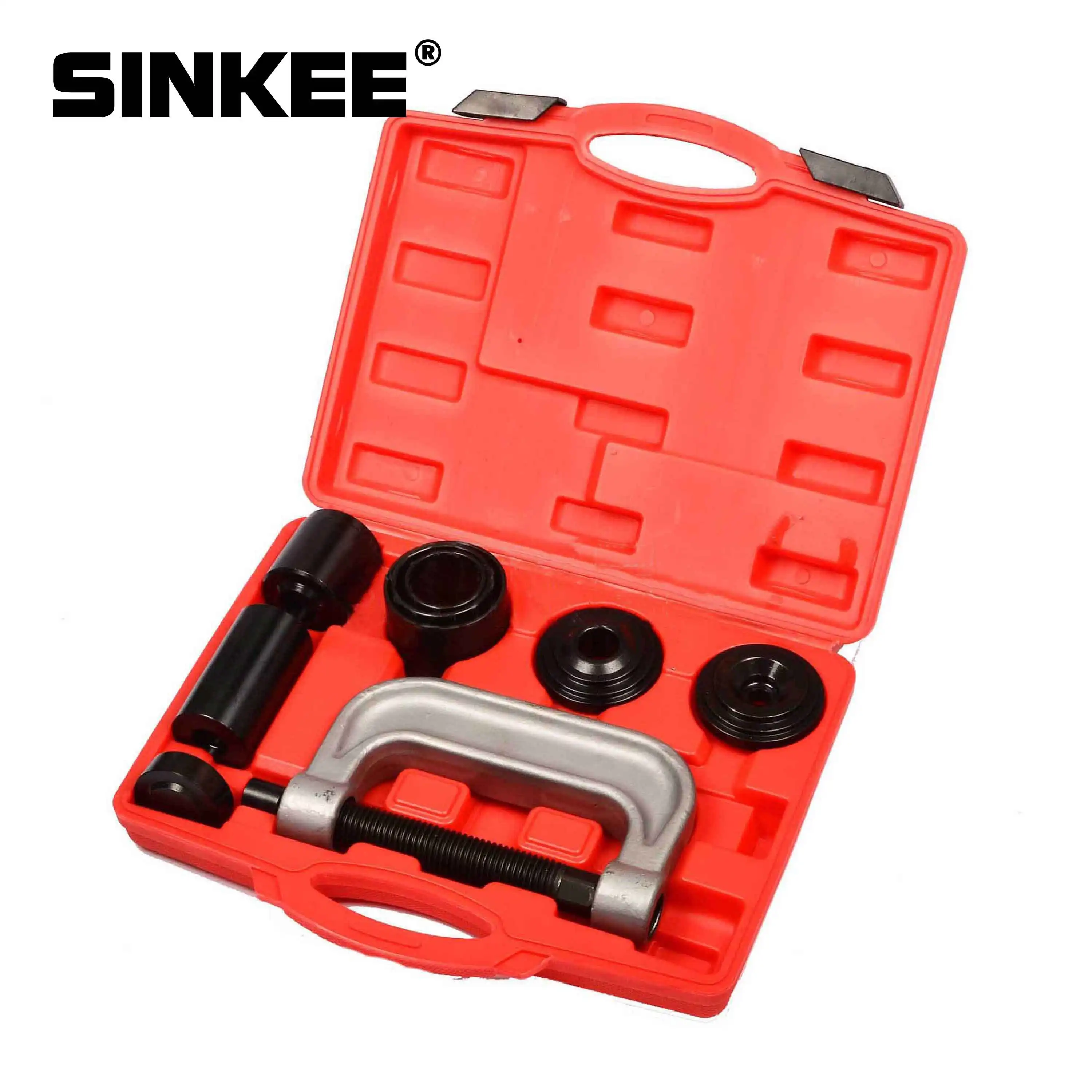 4-in-1 Ball Joint Service Tool Kit C Frame Press 2WD & 4WD Vehicles Truck Brake Anchor Pin Remover Installer SK1151
4-in-1 Ball Joint Service Tool Kit C Frame Press 2WD & 4WD Vehicles Truck Brake Anchor Pin Remover Installer SK1151