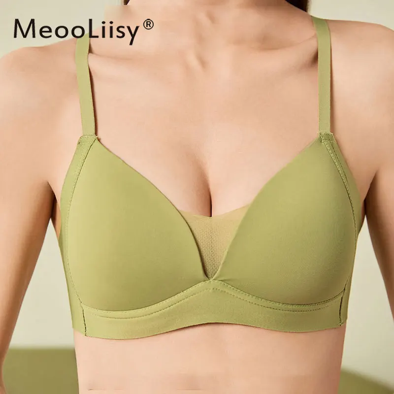 MeooLiisy Seamless Wire Free Bras for Women Thin Cup Plunge Daily Lingerie Soft Breathable Underwear
MeooLiisy Seamless Wire Free Bras for Women Thin Cup Plunge Daily Lingerie Soft Breathable Underwear