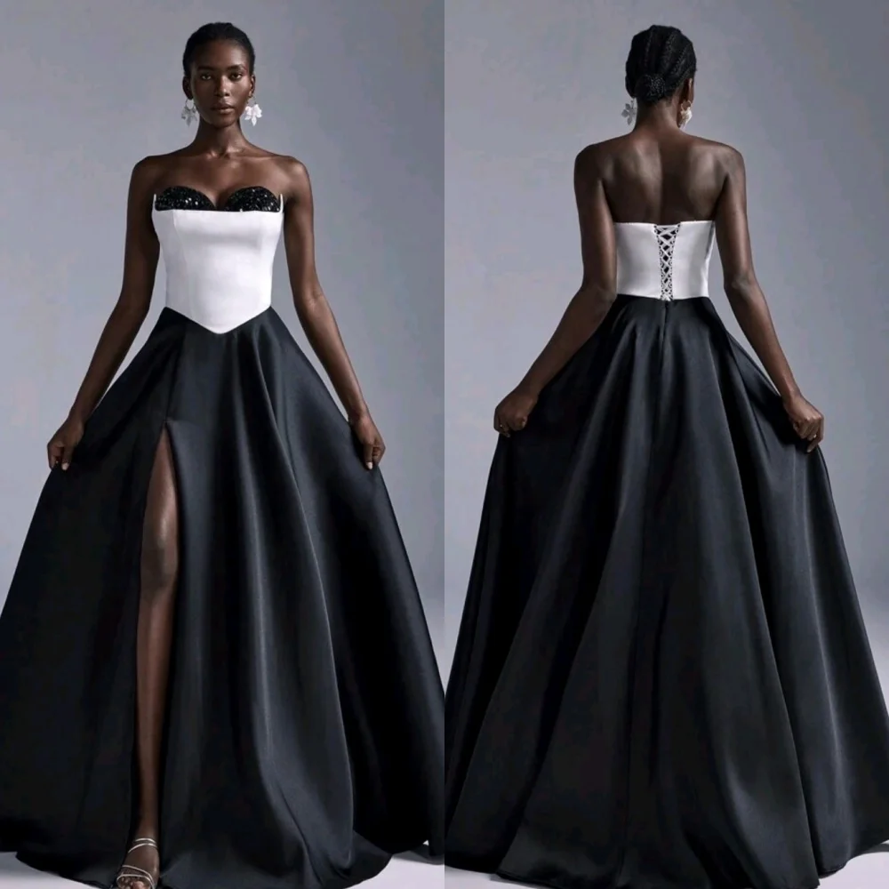 Customized High Quality Exquisite Charmeuse Sequined Ruched A-line Strapless Long Dresses Bespoke Occasion Dresses Elegant Sexy
Customized High Quality Exquisite Charmeuse Sequined Ruched A-line Strapless Long Dresses Bespoke Occasion Dresses Elegant Sexy