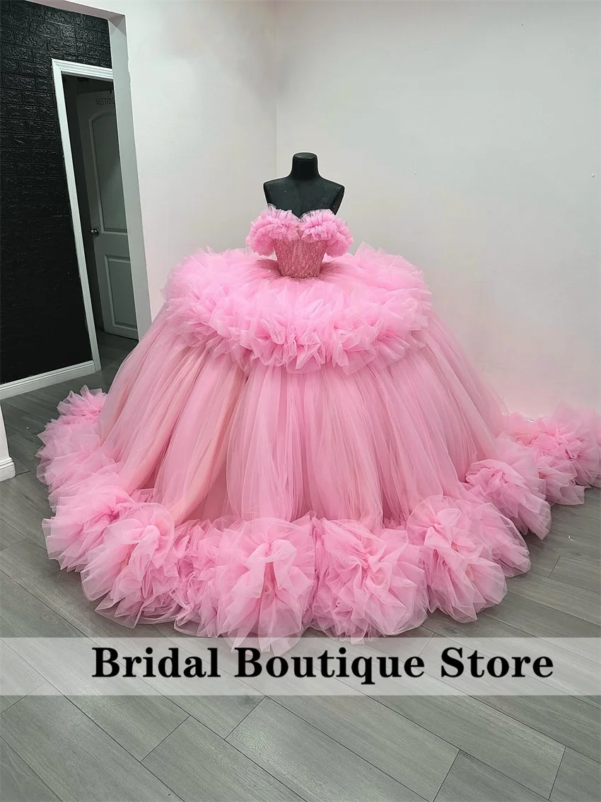 Розовые платья принцессы Quinceanera, многоуровневые оборки, кристаллы из бисера, платье для выпускного вечера на 16-й день рождения, стильное бальное платье на шнуровке по индивидуальному заказу
Розовые платья принцессы Quinceanera, многоуровневые оборки, кристаллы из бисера, платье для выпускного вечера на 16-й день рождения, стильное бальное платье на шнуровке по индивидуальному заказу