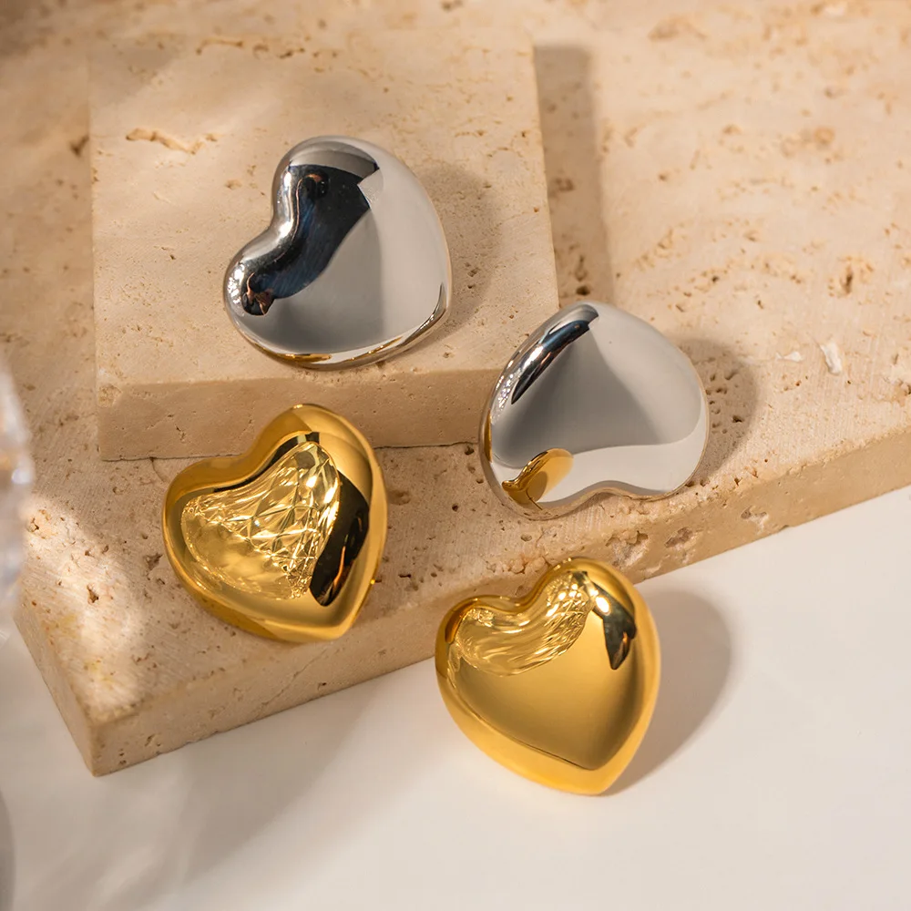 Stainless Steel PVD 18K Gold Plated Tarnish Waterproof Heart Pendant Earrings For Woman Jewelry Wholesale INS
Stainless Steel PVD 18K Gold Plated Tarnish Waterproof Heart Pendant Earrings For Woman Jewelry Wholesale INS