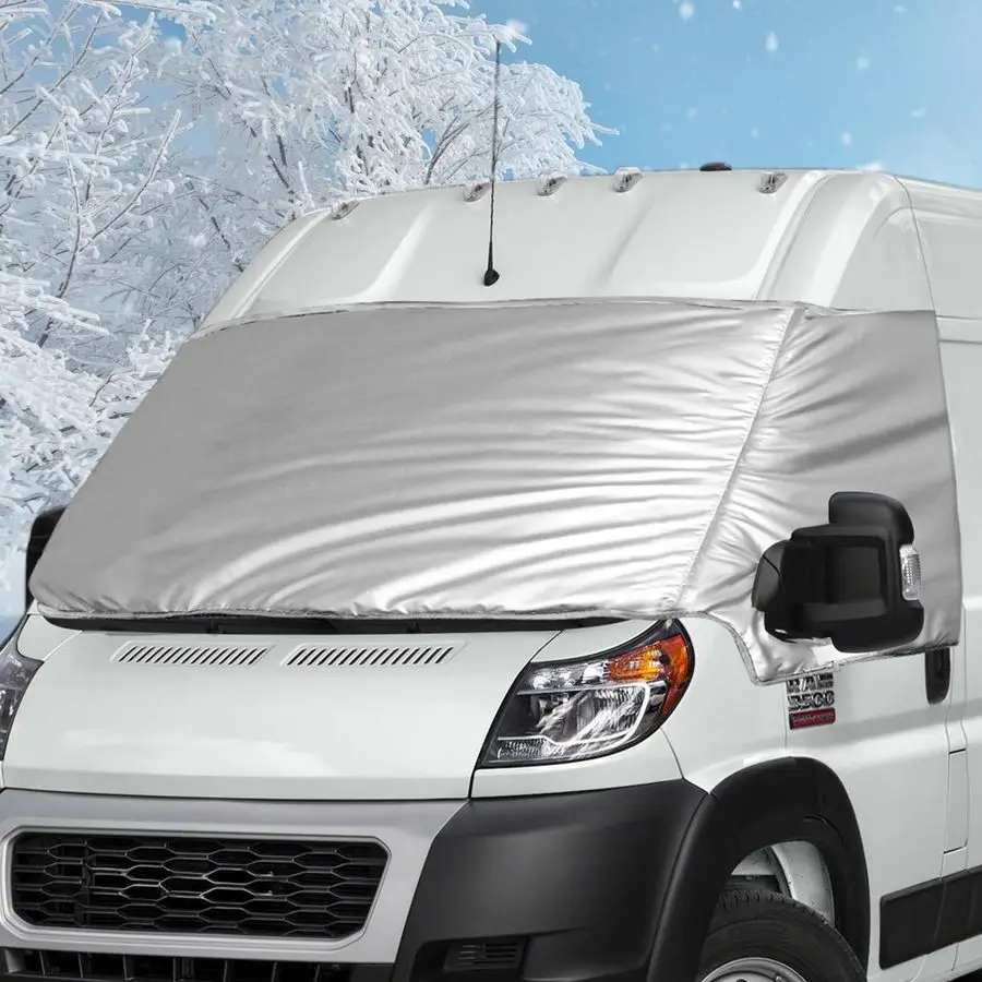 Windshield Cover for Ram ProMaster 1500 2500 3500 20142026, Class B Motorhome Front Window Sunshade, Custom Fit Silver Privacy S
Windshield Cover for Ram ProMaster 1500 2500 3500 20142026, Class B Motorhome Front Window Sunshade, Custom Fit Silver Privacy S