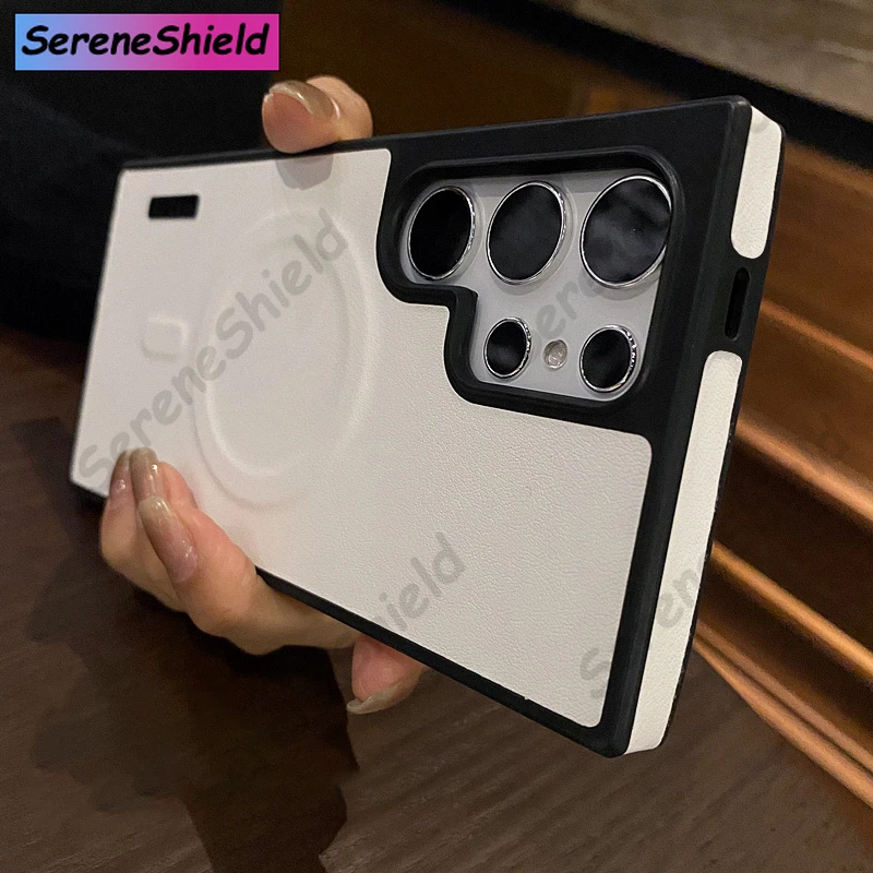 Luxury Matte Leather Magnetic Wireless Charge Case For Samsung Galaxy S24 Ultra S23 S22 Shockproof Soft Bumper Protection Cover
Luxury Matte Leather Magnetic Wireless Charge Case For Samsung Galaxy S24 Ultra S23 S22 Shockproof Soft Bumper Protection Cover