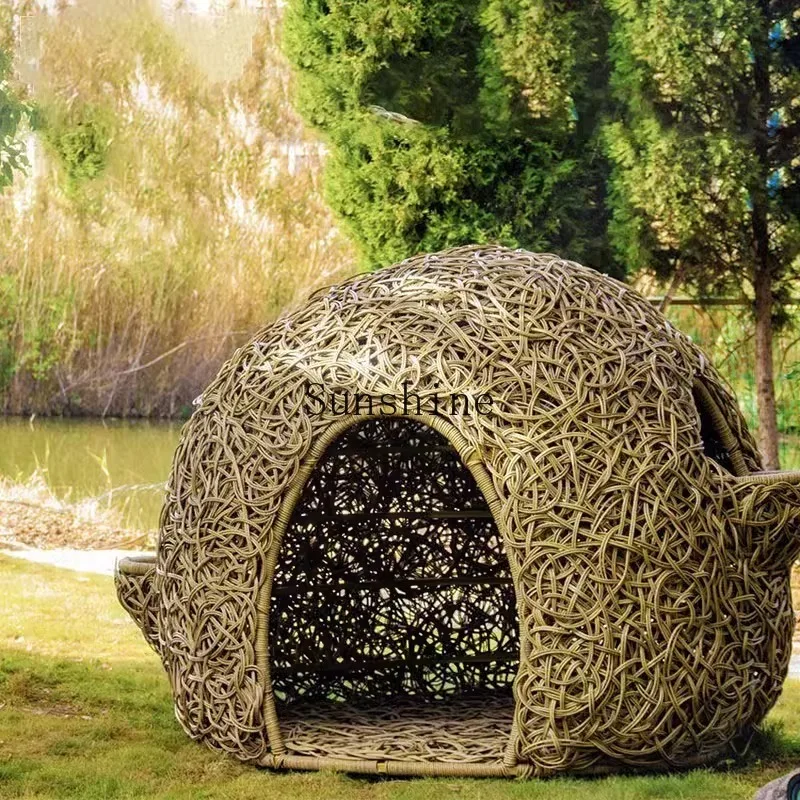 Outdoor children's rattan bird cage game bed camp hut environmentally friendly handmade furniture
Outdoor children's rattan bird cage game bed camp hut environmentally friendly handmade furniture