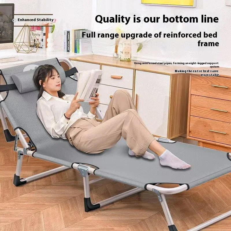 Rollaway Bed Single Bed Home Simple Office Outdoor Nap Camp Bed Multi-Functional Recliner Chair Four Gears Adjustable Portable
Rollaway Bed Single Bed Home Simple Office Outdoor Nap Camp Bed Multi-Functional Recliner Chair Four Gears Adjustable Portable