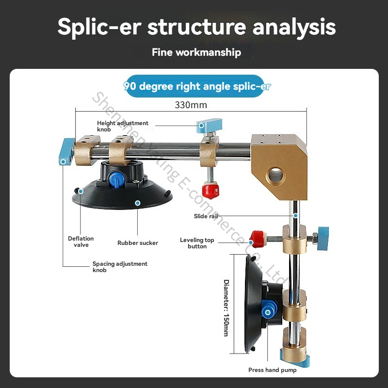 Installation of 90 Degree Right Angle Joint Tensioner for Stone Countertop Seamless Splicing of Marble Quartz vacuum suction cup
Installation of 90 Degree Right Angle Joint Tensioner for Stone Countertop Seamless Splicing of Marble Quartz vacuum suction cup